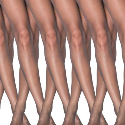 Ultra Sheer Pantyhose for Women Silky Sheer Tights 20 Denier 6 Pairs